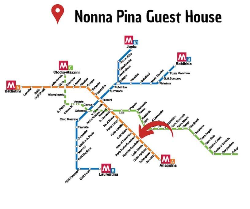 Nonna Pina Guest House Moderno Appartamento Vicino Metro AWifi,Netflix Roma Dış mekan fotoğraf